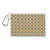 Canvas Zip Pouch - Orange Bird Delight