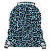 Pocket Backpack - Ken's Bright Blue Leopard Print