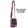 Belt Bag with Shoulder Strap - Fuchsia Pink Floral Minnie Ears