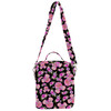 Crossbody Bag - Fuchsia Pink Floral Minnie Ears