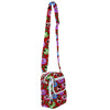 Belt Bag with Shoulder Strap - Funny Mouse Ornament Reflections