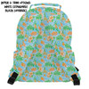 Pocket Backpack - Neon Floral Tangerine Goofy & Pluto