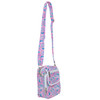 Belt Bag with Shoulder Strap - Neon Floral Jellyfish