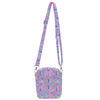 Belt Bag with Shoulder Strap - Neon Floral Jellyfish