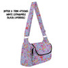 Shoulder Pocket Bag - Neon Rainbow Stitch