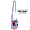 Belt Bag with Shoulder Strap - Neon Rainbow Stitch