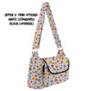 Shoulder Pocket Bag - White Floral Mickey & Minnie