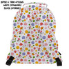 Pocket Backpack - White Floral Mickey & Minnie