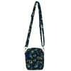 Belt Bag with Shoulder Strap - Animal Print - Peacock