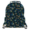 Pocket Backpack - Animal Print - Peacock