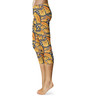 Sport Capri Leggings - Animal Print - Monarch Butterfly