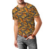 Men's Sport Mesh T-Shirt - Animal Print - Monarch Butterfly