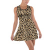 Cotton Racerback Dress - Animal Print - Cheetah