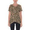 Cold Shoulder Tunic Top - Animal Print - Cheetah