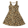 Girls Sleeveless Dress - Animal Print - Cheetah