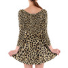 Longsleeve Skater Dress - Animal Print - Cheetah