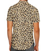 Men's Button Down Short Sleeve Shirt - Animal Print - Cheetah