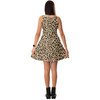 Sleeveless Flared Dress - Animal Print - Cheetah