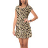 Short Sleeve Dress - Animal Print - Cheetah