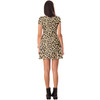 Short Sleeve Dress - Animal Print - Cheetah