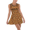 Cotton Racerback Dress - Animal Print - Giraffe