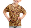 Youth Cotton Blend T-Shirt - Animal Print - Giraffe