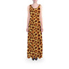 Flared Maxi Dress - Animal Print - Giraffe