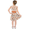 Girls Short Sleeve Skater Dress - Animal Print - Koi Fish