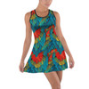 Cotton Racerback Dress - Animal Print - Macaw Parrot