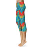 Sport Capri Leggings - Animal Print - Macaw Parrot