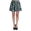 Skater Skirt - Animal Print - Peacock