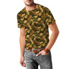 Men's Sport Mesh T-Shirt - Animal Print - Snake