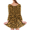 Longsleeve Skater Dress - Animal Print - Tiger