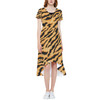 High Low Midi Dress - Animal Print - Tiger