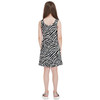 Girls Sleeveless Dress - Animal Print - Zebra