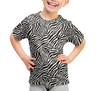 Youth Cotton Blend T-Shirt - Animal Print - Zebra