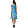 V-Neck Pocket Skater Dress - Monet Water Lillies