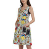 Button Front Pocket Dress - Snow White And The Seven Dwarfs Sketched