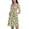 Button Front Pocket Dress - Mickey & Minnie Topiaries