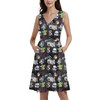 V-Neck Pocket Skater Dress - Sketched Star Wars