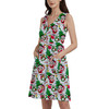 Button Front Pocket Dress - Santa Minnie Mouse