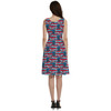 V-Neck Pocket Skater Dress - Superhero Stitch - Captain America