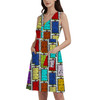 Button Front Pocket Dress - Scare Floor Doors