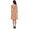 V-Neck Pocket Skater Dress - Neon Tropical Floral Mickey & Friends