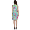 Button Front Pocket Dress - Neon Spring Floral Mickey & Friends