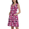Button Front Pocket Dress - Pink Storm Troopers