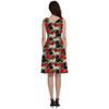 V-Neck Pocket Skater Dress - Vader Holiday Christmas Poinsettias