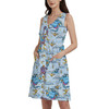 Button Front Pocket Dress - Whimsical Genie and Magic Carpet