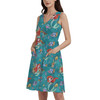 Button Front Pocket Dress - Whimsical Ariel