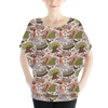 Batwing Chiffon Top - Hand Drawn Animal Kingdom